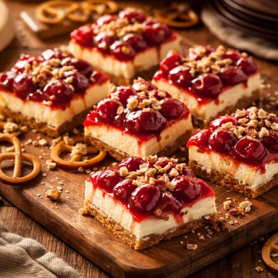 Image of Cherry Pretzel Squares