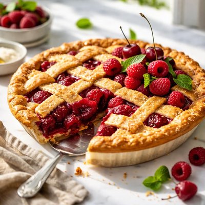 Image of Cherry Red Raspberry Pie