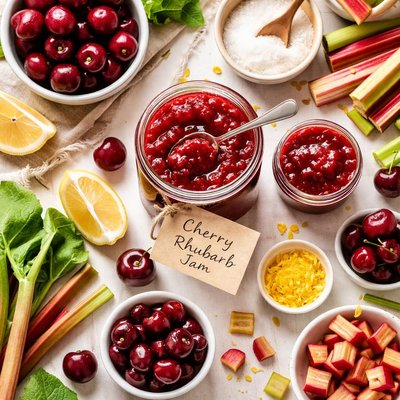 Image of Cherry Rhubarb Jam