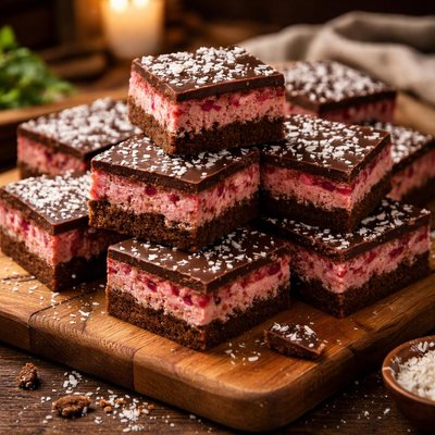 Image of Cherry Ripe Chocolate Slice
