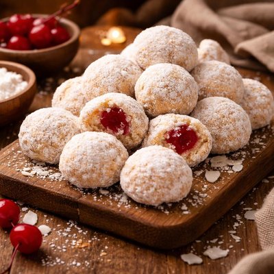 Image of Cherry Snowballs Candy