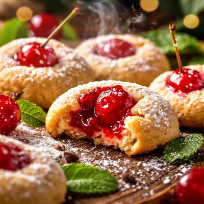 Image of Cherry Surprise Cookies for St Val or St Pat