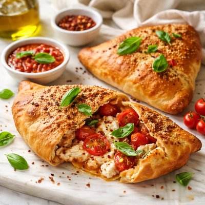 Image of Cherry Tomato and Feta Calzone