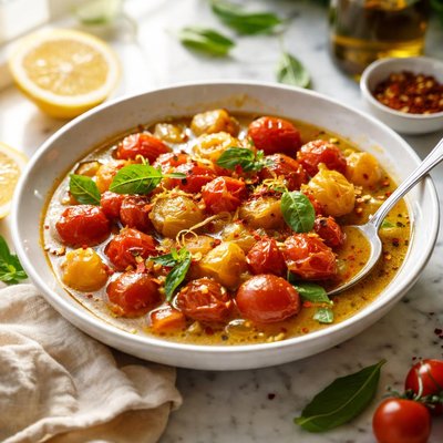 Image of Cherry Tomato and Lemon Sauce