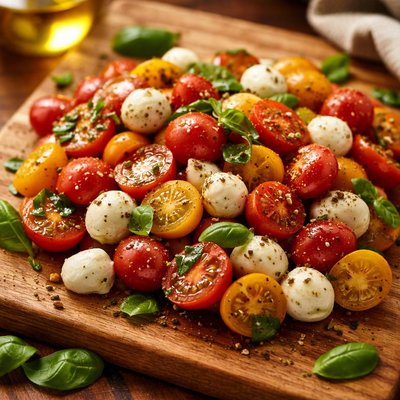Image of Cherry Tomato and Mozzarella Salad