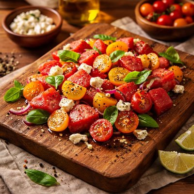 Image of Cherry Tomato and Watermelon Salad
