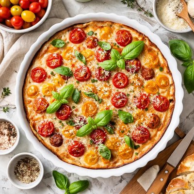 Image of Cherry Tomato Clafouti