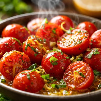 Image of Cherry Tomatoes in Lemon Oil Dressing