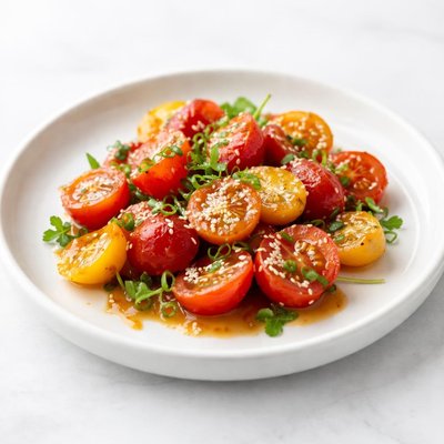 Image of Cherry Tomatoes with Ginger Dressing