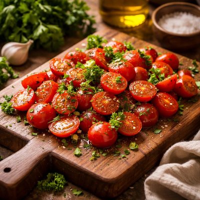 Image of Cherry Tomatoes with Parsley