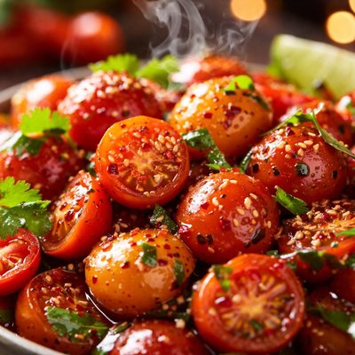 Image of Cherry Tomatoes with Tamarind Dressing