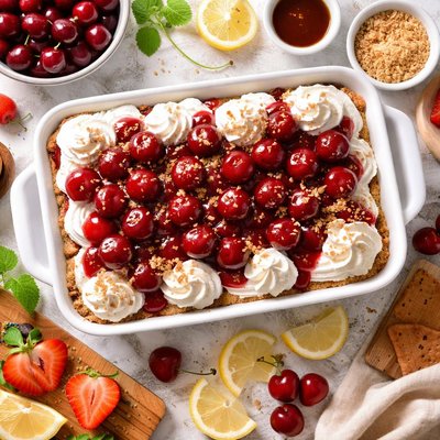 Image of Cherry Topped Icebox Cake