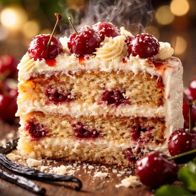 Image of Cherry Vanilla Cake