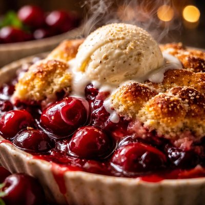 Image of Cherry Vanilla Cobbler