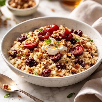 Image of Cherry Walnut Breakfast Couscous