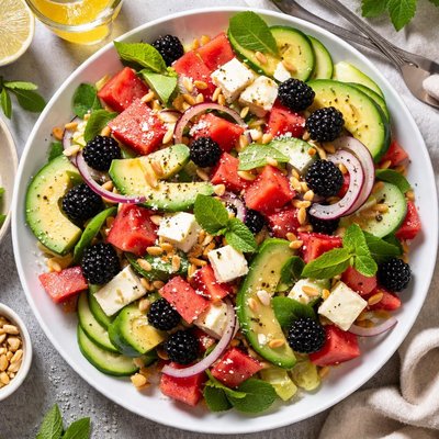 Image of Cheshire and Watermelon Salad