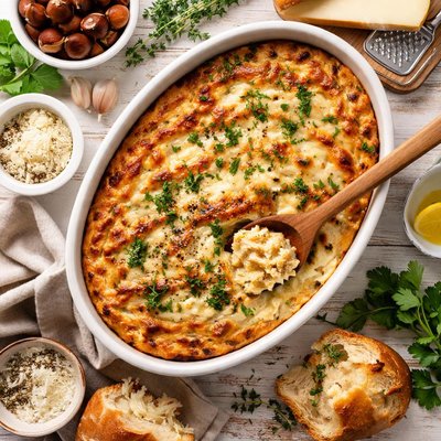 Image of Chestnut Spoon Bread with Fontina Cheese