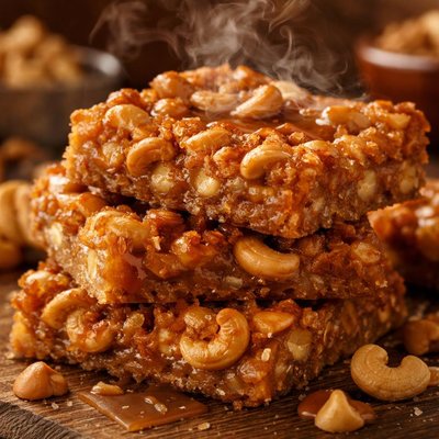 Image of Chewy Butterscotch Cashew Bars