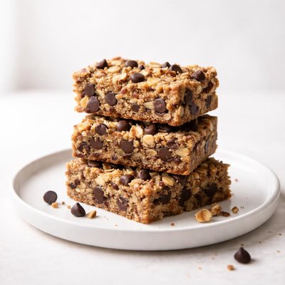 Image of Chewy Chocolate Chip Nut Bars
