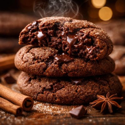 Image of Chewy Chocolate Cinnamon Cookies