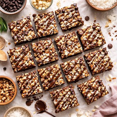Image of Chewy Chocolate Coconut Bars