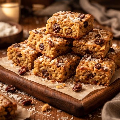 Image of Chewy Coconut Raisin Bars