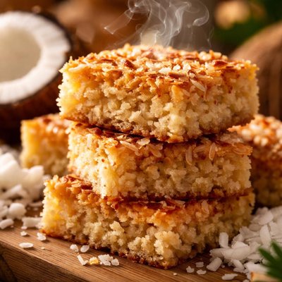 Image of Chewy Coconut Squares