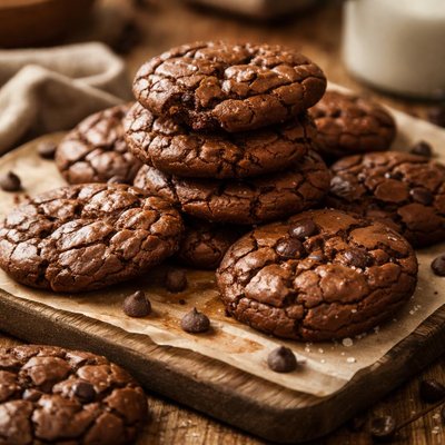 Image of Chewy Flourless Chocolate Cookies