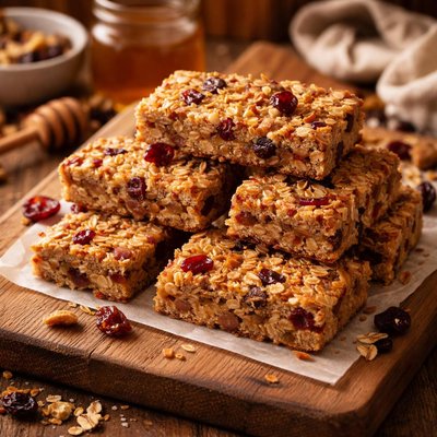 Image of Chewy Fruit and Oatmeal Bars Breakfast on the Go