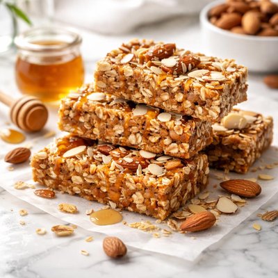 Image of Chewy Honey Almond Energy Bars