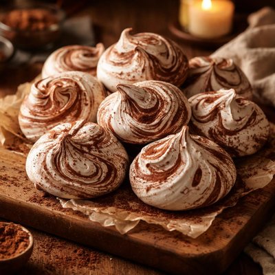Image of Chewy Marbled Meringues