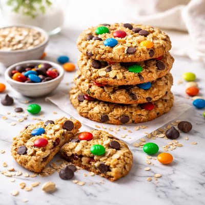 Image of Chewy Oatmeal and M M Cookies