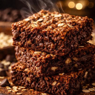 Image of Chewy Oatmeal Brownies