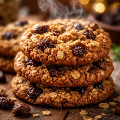 Image of Chewy Oatmeal Raisin Cookies Cook Youself Thin