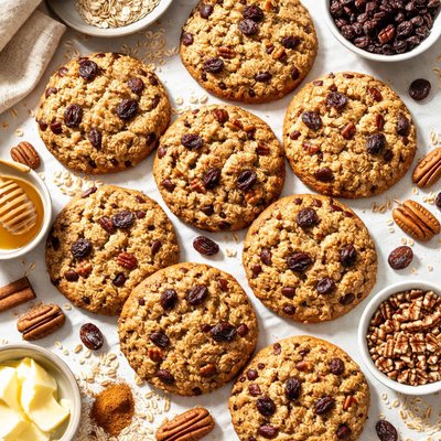 Image of Chewy Oatmeal Raisin Pecan Cookies