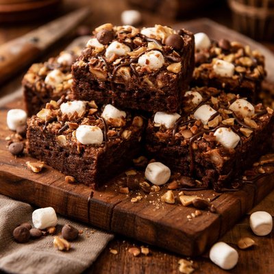 Image of Chewy Rocky Road Brownies