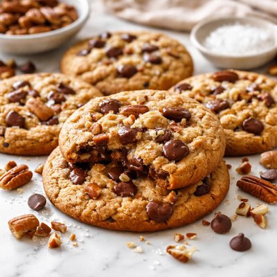 Image of Chewy Toffee Pecan Chocolate Chip Cookies