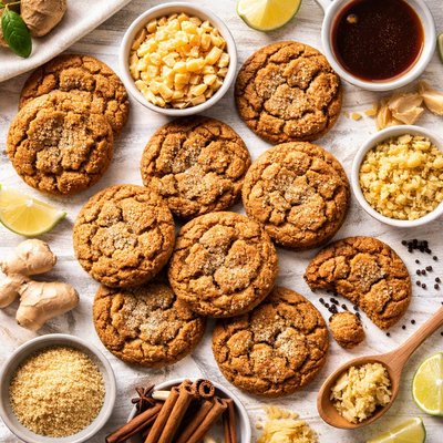 Image of Chewy Triple Ginger Cookies