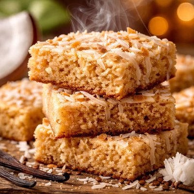 Image of Chewy Vanilla Coconut Bars