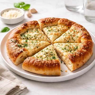 Image of Chicago Style Butter and Garlic Pizza Crust