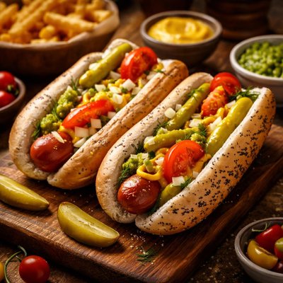 Image of Chicago Style Hot Dogs