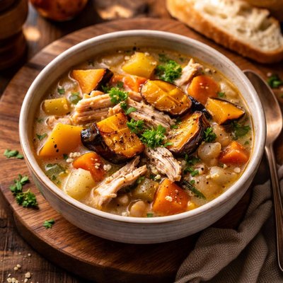 Image of Chicken Acorn Squash Soup