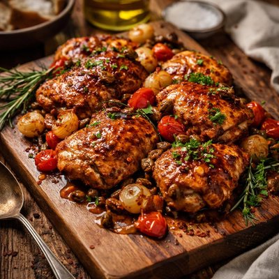 Image of Chicken Agrodolce an Italian Sweet and Sour Chicken