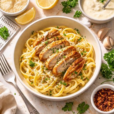Image of Chicken Alfredo for One