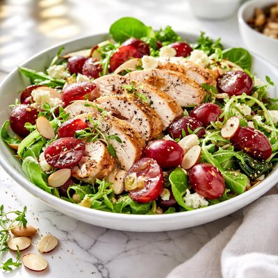 Image of Chicken Almond and Red Grape Salad