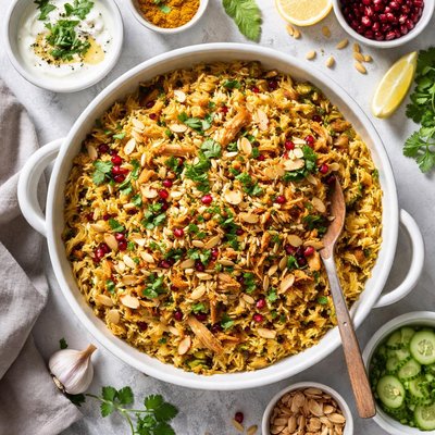 Image of Chicken and Almond Pilau