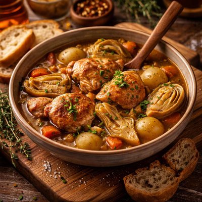 Image of Chicken and Artichoke Stew