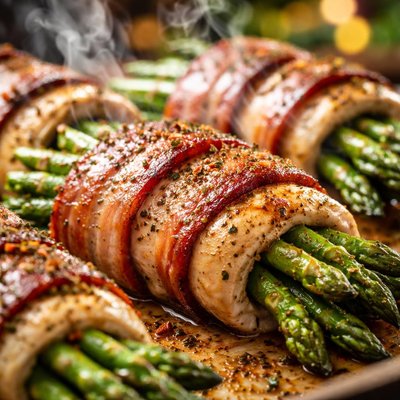 Image of Chicken and Asparagus Bundles