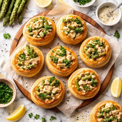 Image of Chicken and Asparagus Vol Au Vents