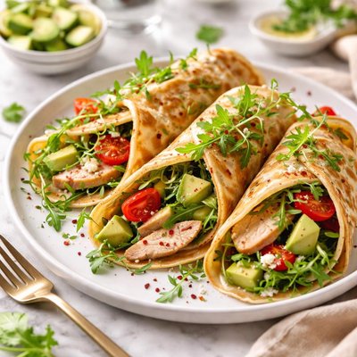 Image of Chicken and Avocado Crepes